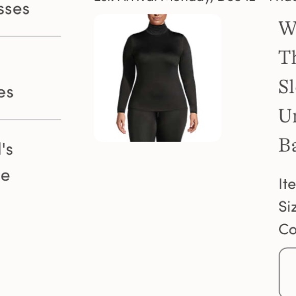 Lands End Thermal shirt long sleeve